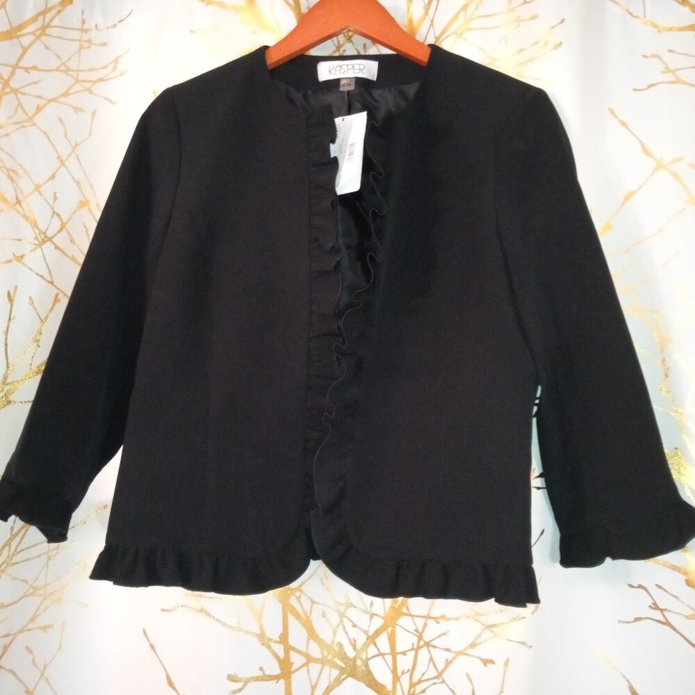 Business jacket, Black. New, never been worn, Kasper size 8